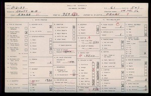 WPA household census for 959 ADOBE STREET, Los Angeles