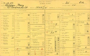 WPA household census for 1000 1/2 NORTH CARONADO STREET, Los Angeles