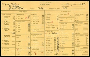 WPA household census for 1706 SUNSET BLVD, Los Angeles