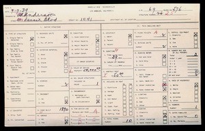 WPA household census for 1041 SUNSET BLVD, Los Angeles