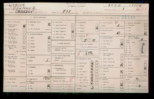 WPA household census for 837 CERES, Los Angeles