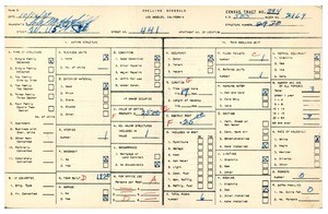 WPA household census for 441 WEST 115TH PLACE, Los Angeles County