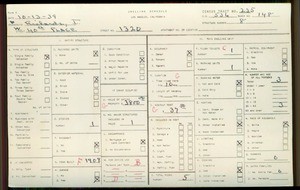 WPA household census for 1320 W 40TH PLACE, Los Angeles County