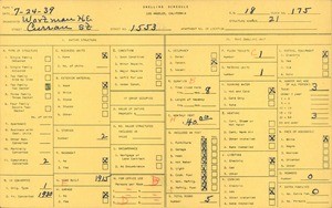 WPA household census for 1553 CURRAN STREET, Los Angeles