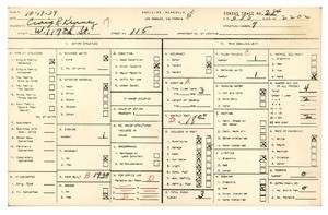 WPA household census for 115 WEST 117TH STREET, Los Angeles County