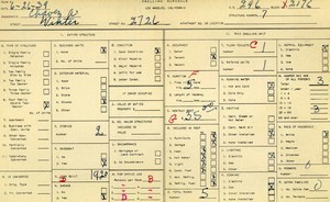 WPA household census for 2726 WINTER, Los Angeles