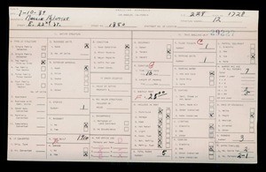 WPA household census for 1350 E 22ND ST, Los Angeles