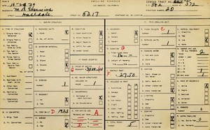 WPA household census for 5217 HALLDALE, Los Angeles
