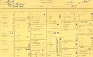 WPA household census for 100 E AVENUE 26, Los Angeles