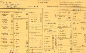 WPA household census for 628 GLADYS, Los Angeles