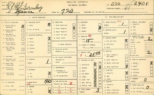 WPA household census for 720 SPENCE STREET, Los Angeles
