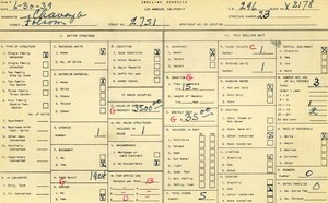 WPA household census for 2751 FOLSOM, Los Angeles
