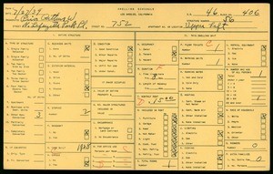 WPA household census for 752 N LA FAYETTE PARK PL, Los Angeles