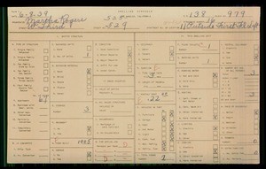 WPA household census for 525 W 3RD STREET, Los Angeles