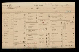 WPA household census for 267 O'FARRELL ST, Los Angeles County