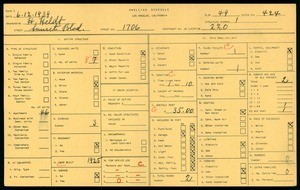 WPA household census for 1706 SUNSET BLVD, Los Angeles