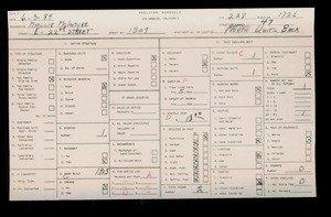 WPA household census for 1309 E 22ND ST, Los Angeles