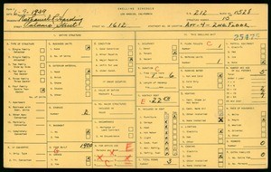WPA household census for 1612 PALOMA STREET, Los Angeles