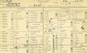 WPA household census for 2714 MALABAR, Los Angeles