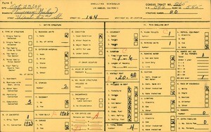 WPA household census for 144 WEST 52ND STREET, Los Angeles County