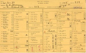 WPA household census for 108 N GRAND, Los Angeles
