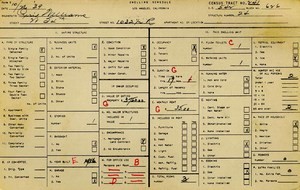WPA household census for 1032 W 54TH, Los Angeles