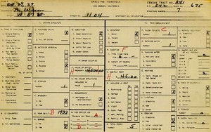 WPA household census for 1104 W 57TH, Los Angeles
