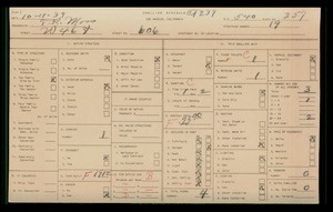WPA household census for 606 W 46TH, Los Angeles County
