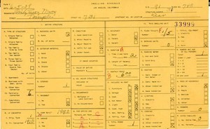 WPA household census for 731 W TEMPLE ST, Los Angeles