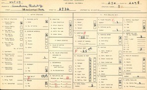 WPA household census for 2732 DARWIN AVE, Los Angeles