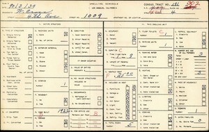 WPA household census for 1009 4TH AVE, Los Angeles County