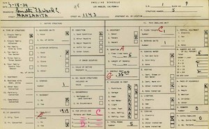WPA household census for 1143 MANZANITA, Los Angeles