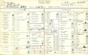 WPA household census for 1359 N BENTON WAY, Los Angeles
