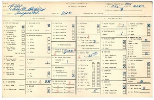 WPA household census for 220 W IMPERIAL HWY, Los Angeles County
