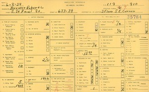 WPA household census for 637-639 S ST PAUL ST, Los Angeles