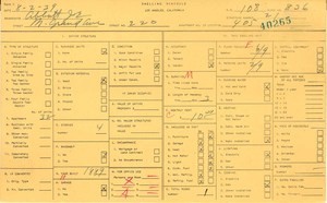 WPA household census for 220 N GRAND, Los Angeles