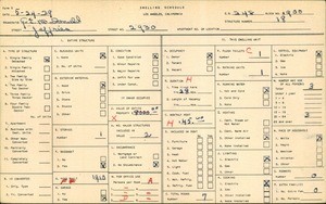 WPA household census for 2930 JEFFERIES AVE, Los Angeles