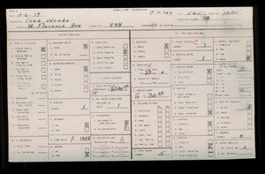 WPA household census for 844 W FLORENCE AVE, Los Angeles County