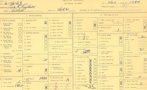 WPA household census for 2642 SICHEL, Los Angeles