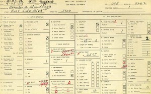 WPA household census for 3100 EASTSIDE, Los Angeles