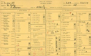 WPA household census for 2521 1/4 FOLSOM, Los Angeles