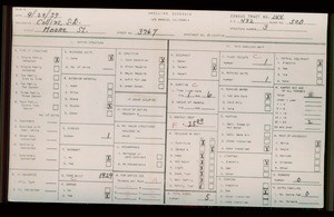 WPA household census for 3767 MOORE ST, Los Angeles County