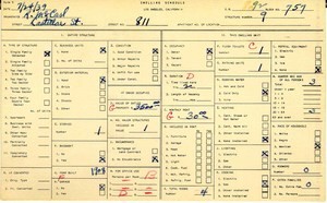 WPA household census for 811 N CASTELAR, Los Angeles