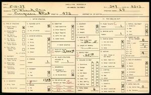 WPA household census for 472 EVERGREEN AVE, Los Angeles