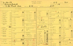 WPA household census for 612 S ST PAUL ST, Los Angeles