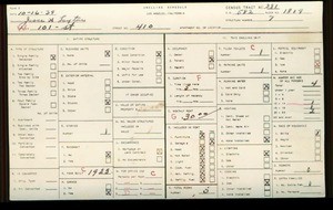 WPA household census for 410 W 101ST STREET, Los Angeles