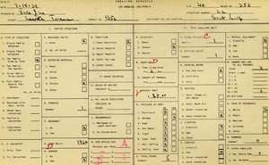 WPA household census for 1352 LAVETA, Los Angeles