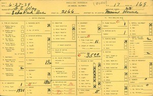 WPA household census for 2166 ECHO PARK AVE, Los Angeles