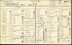 WPA household census for 661 1/2 WESTMINSTER AVE, Los Angeles County