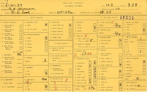 WPA household census for 117 N OLIVE, Los Angeles